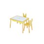 HANAH HOME Dečiji sto i stolice Table and 2 Chairs Yellow - slika 2