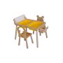 HANAH HOME Dečiji sto i stolice Roll and 2 Chairs Yellow - slika 1