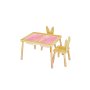 HANAH HOME Dečiji sto i stolice Table and 2 Chairs Pink - slika 1