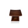 HANAH HOME Stolica Wave Stool Walnut - slika 3