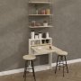 HANAH HOME Preklopni sto Bracked Travertine - slika 2