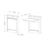 HANAH HOME Preklopni sto Bracked Travertine - slika 3
