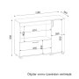 HANAH HOME Kuhinjski ormarić Charlotta White Cordoba - slika 5