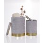 HANAH HOME Set taburea Comfort Grey - slika 2