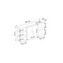 HANAH HOME Zidna polica Marta Anthracite - slika 5