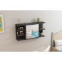 HANAH HOME Zidna polica Marta Anthracite - slika 1