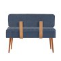 HANAH HOME Trpezarijska klupa Vina 1048 2 AtlanticDark Blue - slika 2