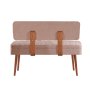 HANAH HOME Trpezarijska klupa Vina 0900 1 WalnutStone - slika 2
