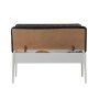 HANAH HOME Trpezarijska klupa Vina Bank Anthracite White - slika 3