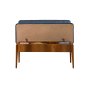 HANAH HOME Trpezarijska klupa Vina Bank Dark Blue Walnut - slika 5