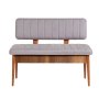 HANAH HOME Trpezarijska klupa Vina Bank Soho Walnut - slika 1