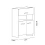 HANAH HOME Višenamenski ormar Anı White - slika 4