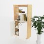 HANAH HOME Višenamenski ormar Lagomood Kiler Oak White - slika 3