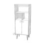 HANAH HOME Višenamenski ormar Lagomood Kiler Anthracite Walnut - slika 4
