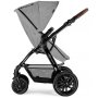 KINDERKRAFT Dečija kolica MOOV 3u1 Mink pro - Grey melange - slika 2