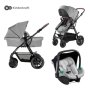KINDERKRAFT Dečija kolica MOOV 3u1 Mink pro - Grey melange - slika 1