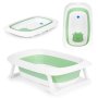 ECO TOYS Sklopiva kadica za bebe sa odvodom - Green cow - slika 1