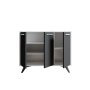 HANAH HOME Višenamenski ormar Piffa White Anthracite - slika 4