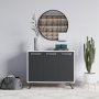 HANAH HOME Višenamenski ormar Piffa White Anthracite - slika 1