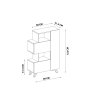 HANAH HOME Višenamenski ormar Bambalina White - slika 5