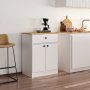 HANAH HOME Višenamenski ormar Latte White Atlantic Pine - slika 2