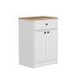 HANAH HOME Višenamenski ormar Latte White Atlantic Pine - slika 4