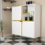 HANAH HOME Višenamenski ormar Pulse White Yellow - slika 3