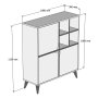 HANAH HOME Višenamenski ormar Pulse White Yellow - slika 5