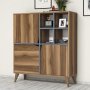 HANAH HOME Višenamenski ormar Pulse Walnut Blue - slika 3
