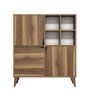 HANAH HOME Višenamenski ormar Pulse Walnut - slika 4