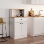 HANAH HOME Višenamenski ormar Mocha Walnut Atlantic Pine - slika 2
