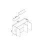 HANAH HOME Višenamenski ormar Bono Atlantic Pine - slika 4