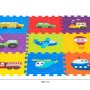 ECO TOYS Podloga Za Igru Puzzle Vehicles, 9 Elemenata (86x86cm) Iplay - slika 4