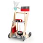 ECO TOYS Drveni Set Za Čišćenje Sa Kolicima Xxl Usisivač - slika 3