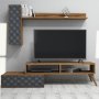 HANAH HOME TV polica Planet Walnut Chalcedony - slika 4