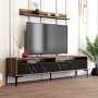 HANAH HOME TV polica Istanbul Walnut Black Marble - slika 3