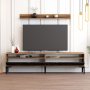 HANAH HOME TV polica Istanbul Walnut Black Marble - slika 4
