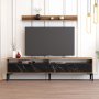 HANAH HOME TV polica Istanbul Walnut Black Marble - slika 2