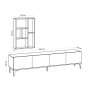 HANAH HOME TV polica Turid Sapphire Oak - slika 5