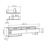 HANAH HOME TV polica Gara Light Mocha - slika 4