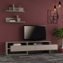 HANAH HOME TV polica Gara Light Mocha - slika 2