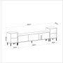 HANAH HOME TV polica Imaj Travertine - slika 4