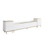 HANAH HOME TV polica Imaj White Gold - slika 1