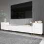 HANAH HOME TV polica Imaj White Gold - slika 2