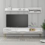 HANAH HOME TV polica Lyon 2 White Gold - slika 3