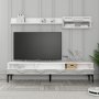 HANAH HOME TV polica Lyon 2 White Black - slika 3