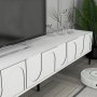 HANAH HOME TV polica Lyon 2 White Black - slika 5
