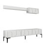 HANAH HOME TV polica Lyon 2 White Black - slika 1