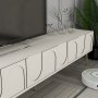 HANAH HOME TV polica Lyon 2 Cream Gold - slika 5