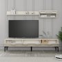 HANAH HOME TV polica Lyon 2 Cream Black - slika 3